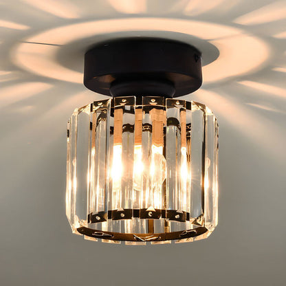 Contemporary Crystal Ceiling Light – CrystalGlow