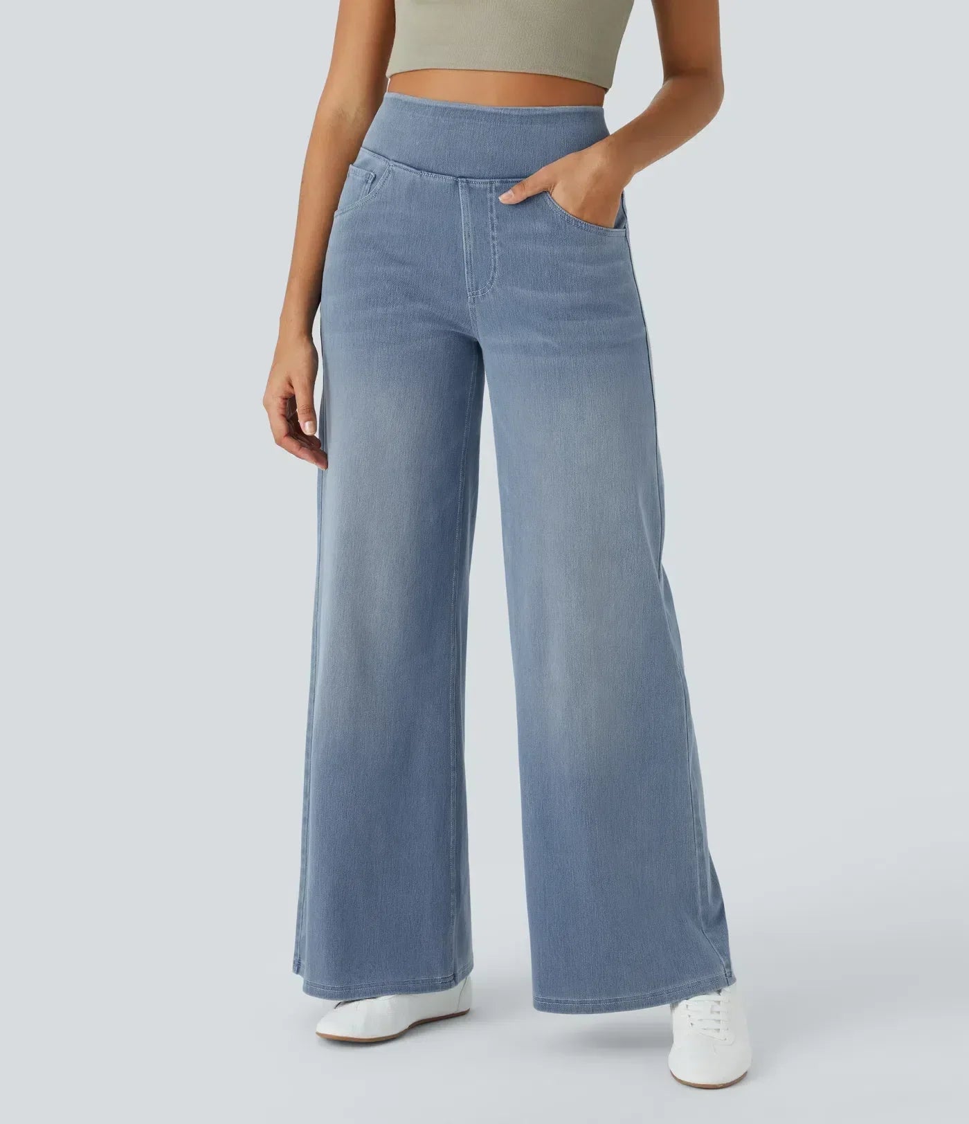 LIVAA | Women's High-Waisted Elastic Trousers
