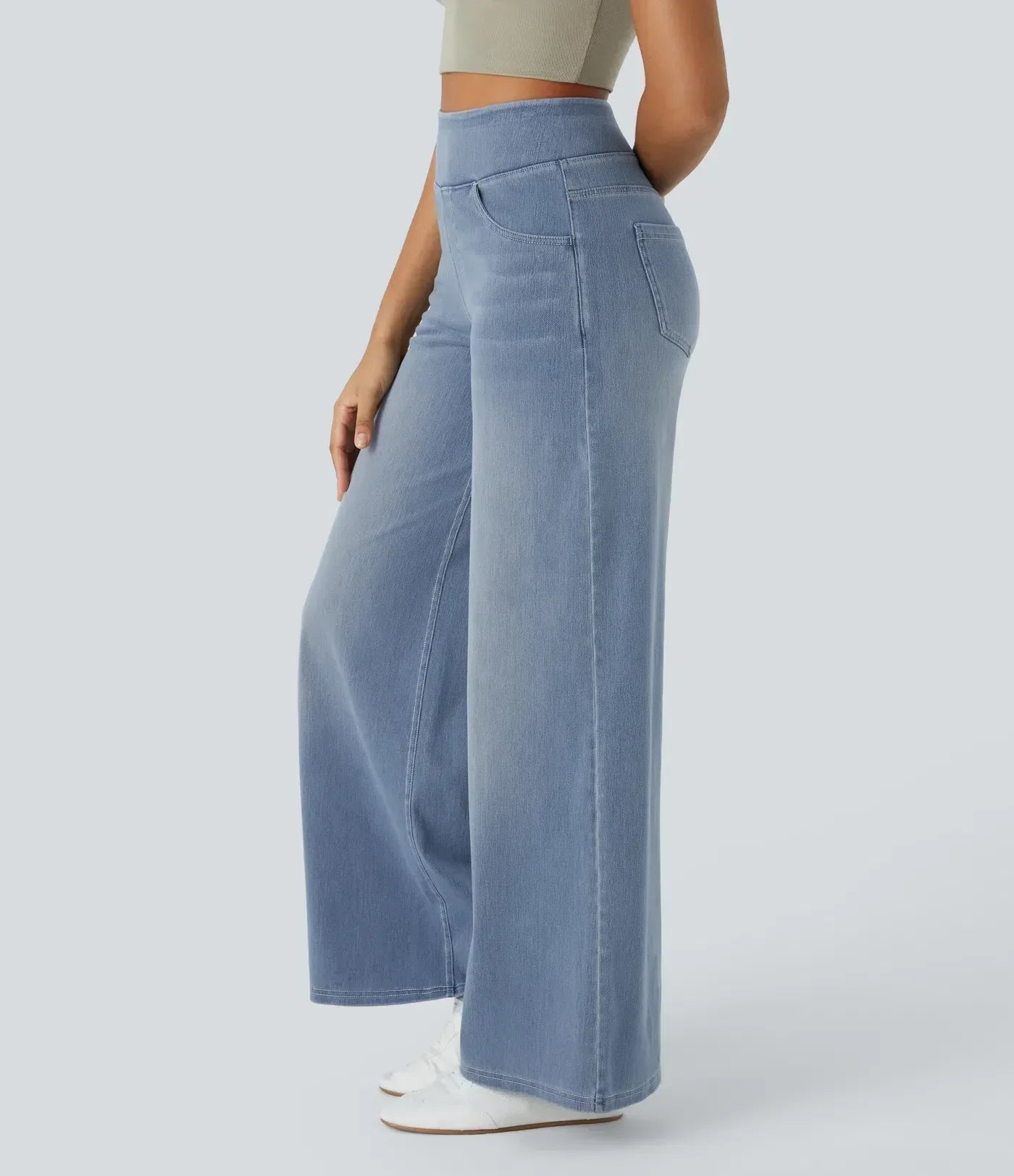 LIVAA | Women's High-Waisted Elastic Trousers
