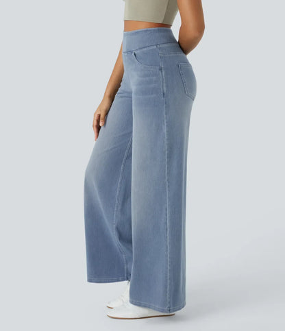 LIVAA | Women's High-Waisted Elastic Trousers