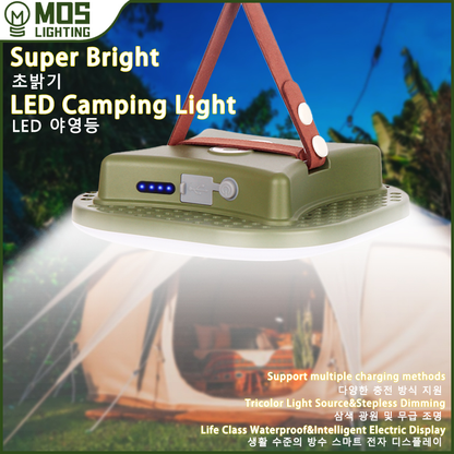 80W Magnetic Solar LED Camping Lamp with Zoom Feature
