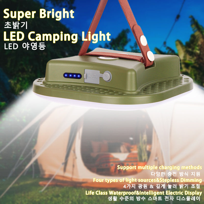 80W Magnetic Solar LED Camping Lamp with Zoom Feature