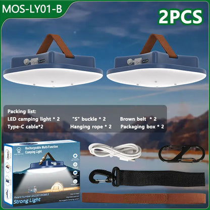 80W Magnetic Solar LED Camping Lamp with Zoom Feature
