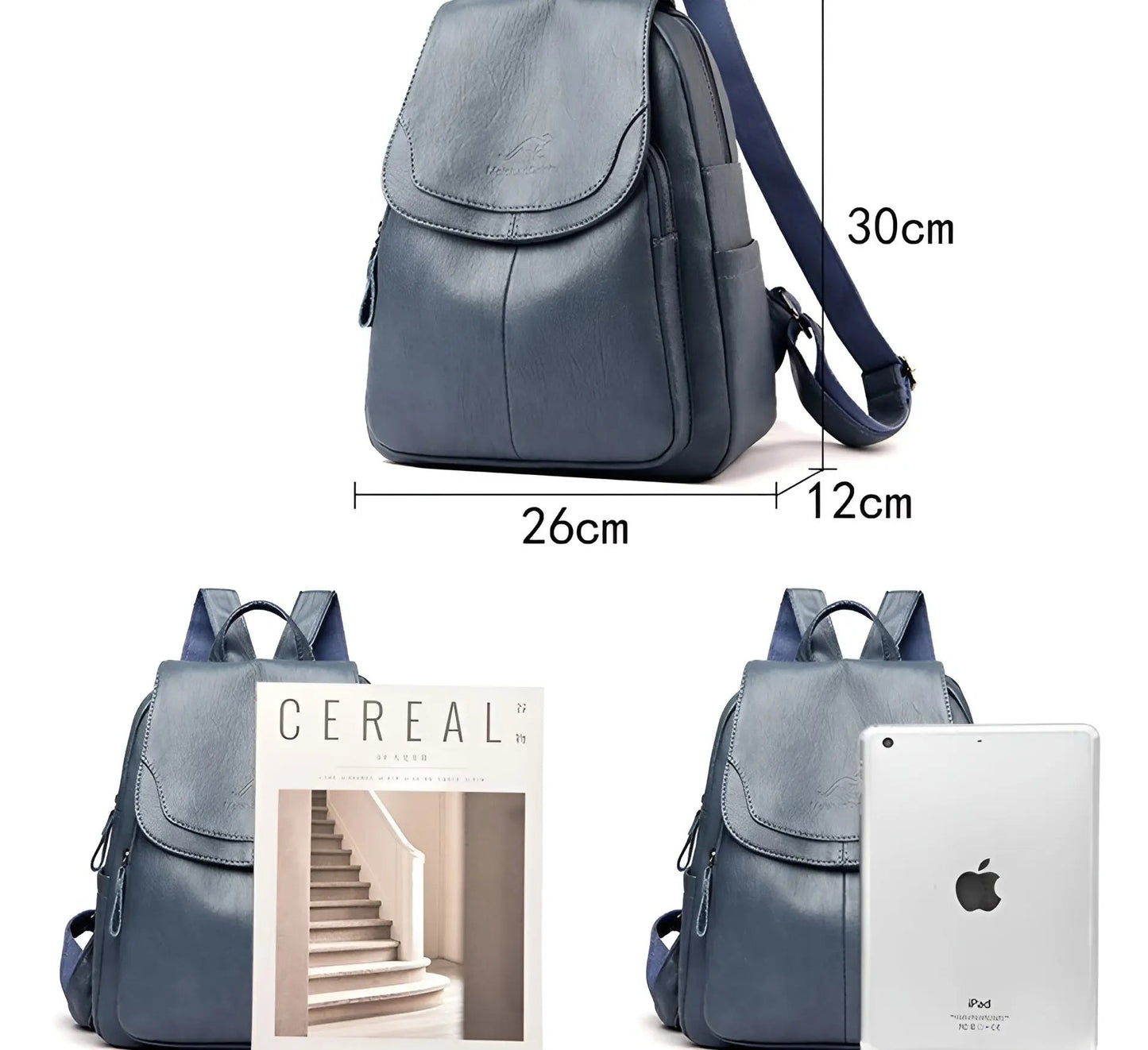 Isabella Classic Leather Backpack for Women