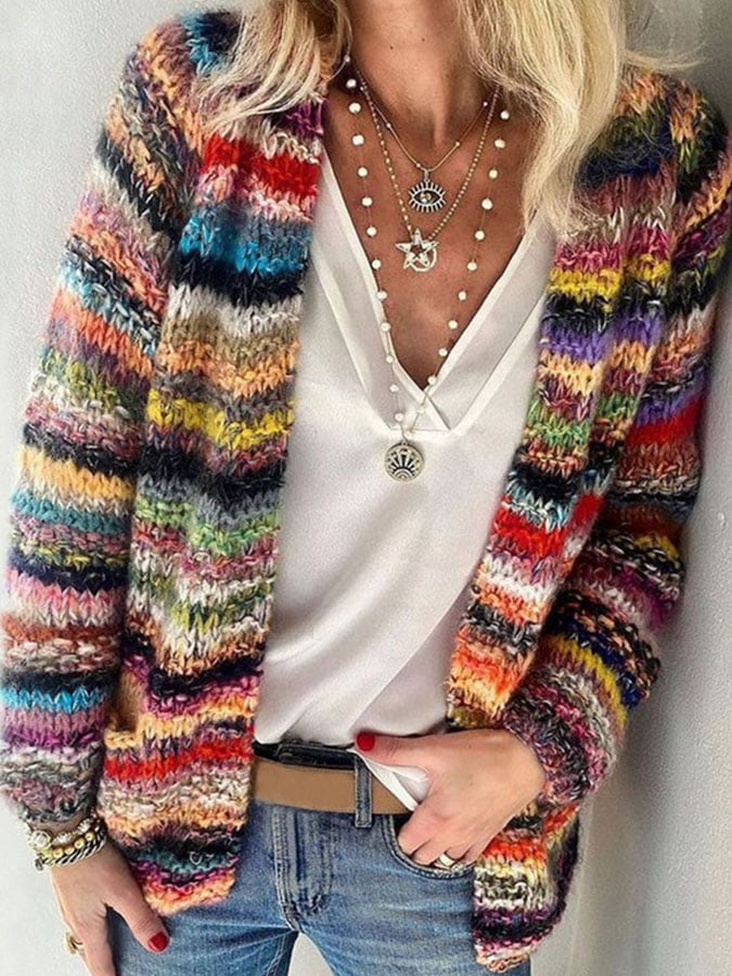 Lola | Vibrant Women's Knitted Cardigan