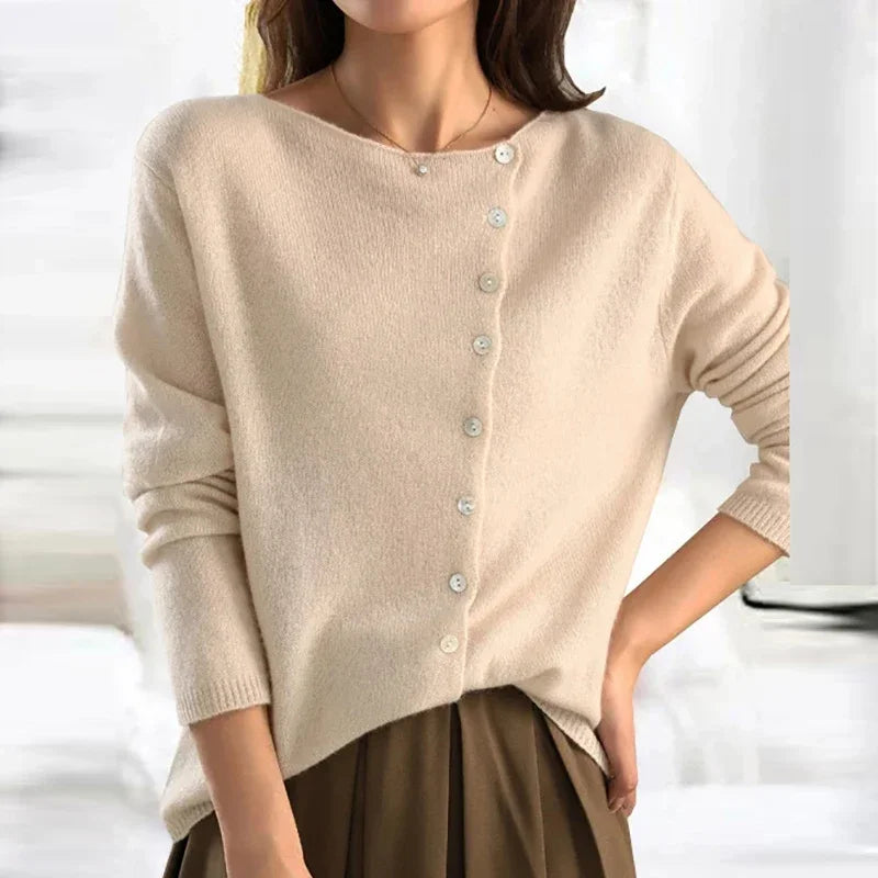 Lotte | Stylish Sweater with Trendy Button Detail
