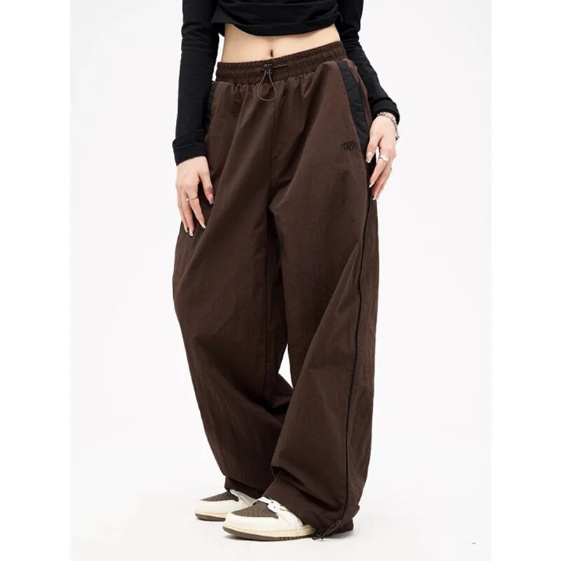 Lune | Retro-Style Wide Leg Trousers with Adjustable Drawstring