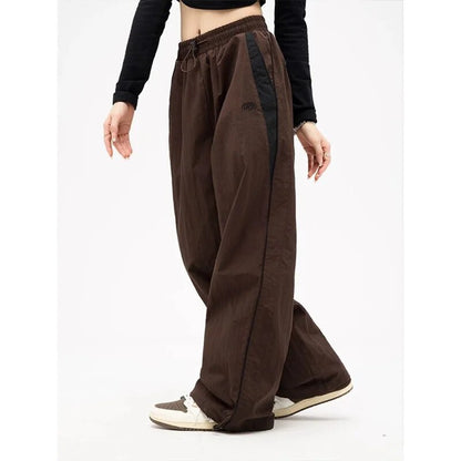 Lune | Retro-Style Wide Leg Trousers with Adjustable Drawstring