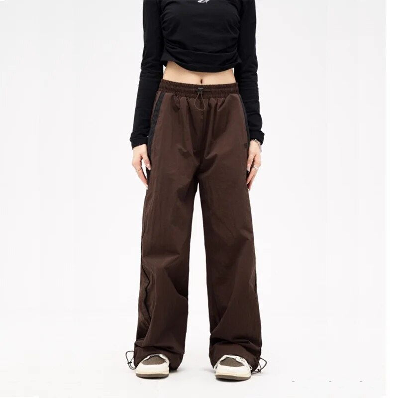 Lune | Retro-Style Wide Leg Trousers with Adjustable Drawstring
