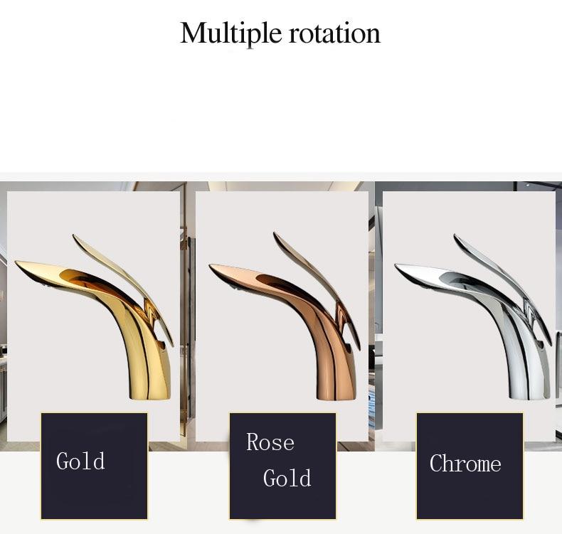 Curvex | Elegant Curved Bathroom Faucet - Contemporary Style, Long-lasting Finish