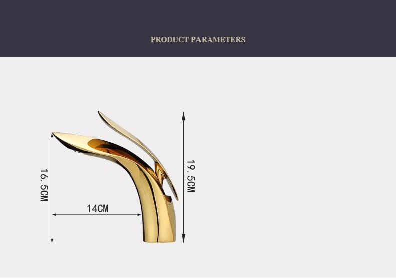 Curvex | Elegant Curved Bathroom Faucet - Contemporary Style, Long-lasting Finish