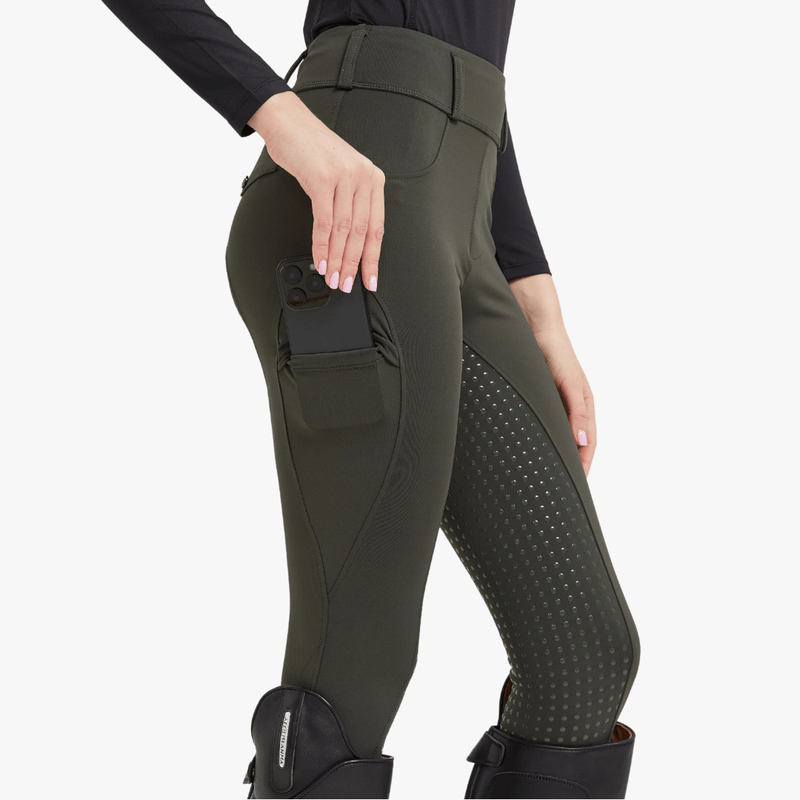 Mason Women's Silicone Grip Riding Breeches with Phone Pockets