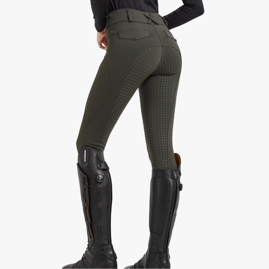 Mason Women's Silicone Grip Riding Breeches with Phone Pockets