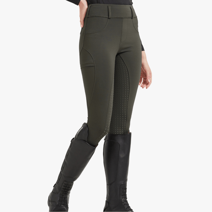 Mason Women's Silicone Grip Riding Breeches with Phone Pockets