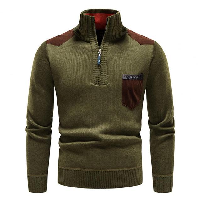 BELVA - Cozy Men's Winter Zip-Up Sweater