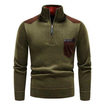 BELVA - Cozy Men's Winter Zip-Up Sweater