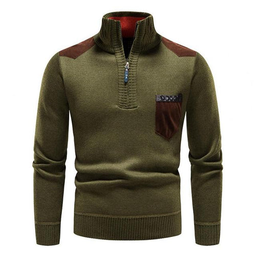 BELVA - Cozy Men's Winter Zip-Up Sweater