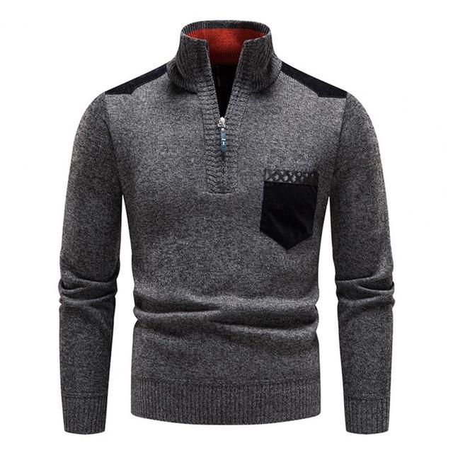 BELVA - Cozy Men's Winter Zip-Up Sweater
