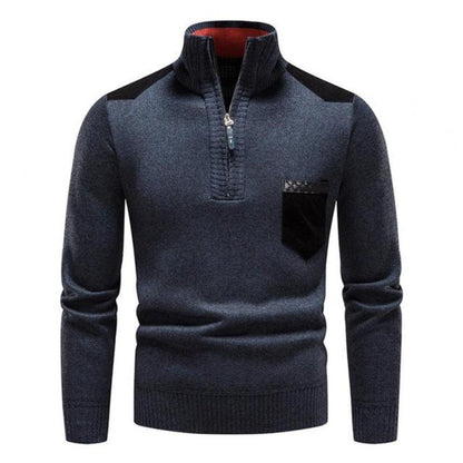 BELVA - Cozy Men's Winter Zip-Up Sweater