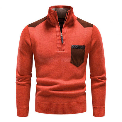 BELVA - Cozy Men's Winter Zip-Up Sweater