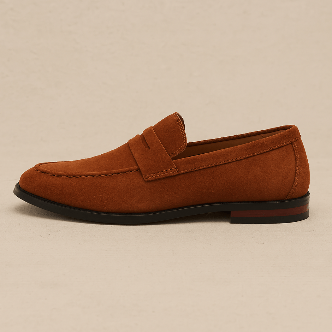 Verno | Men's Suede Penny Loafers for Stylish Comfort