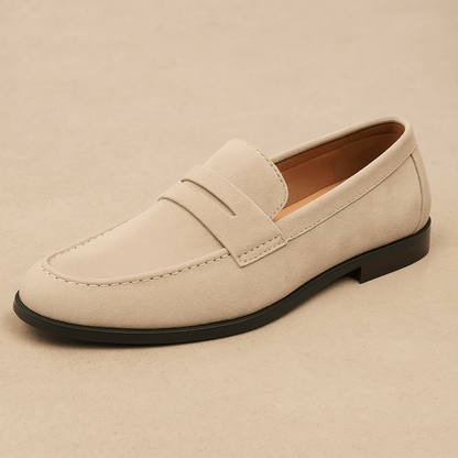 Verno | Men's Suede Penny Loafers for Stylish Comfort