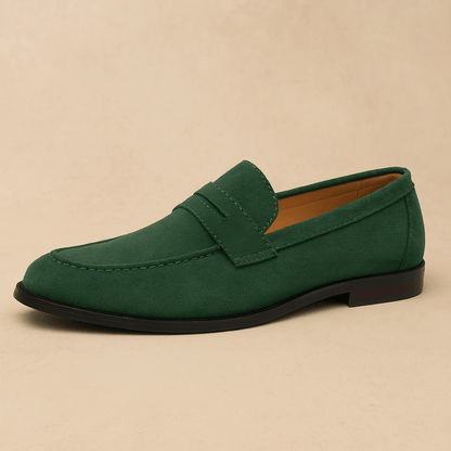 Verno | Men's Suede Penny Loafers for Stylish Comfort