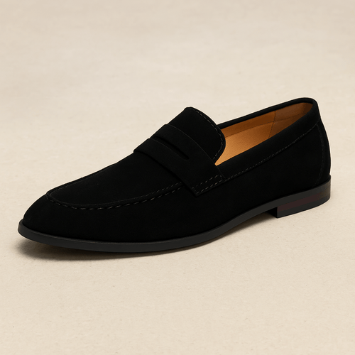 Verno | Men's Suede Penny Loafers for Stylish Comfort