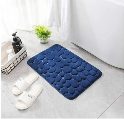CobbleMat | Non-Slip PVC Bath Mat with Pebble Texture - Quick-Drying, Soft, and Durable for Your Bathroom