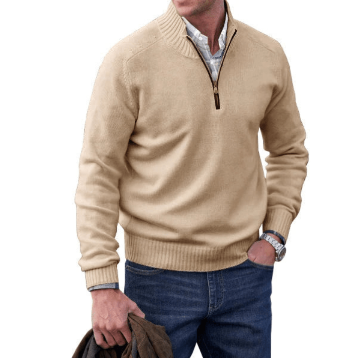ZAVA | Men's Zip-Up Sweater