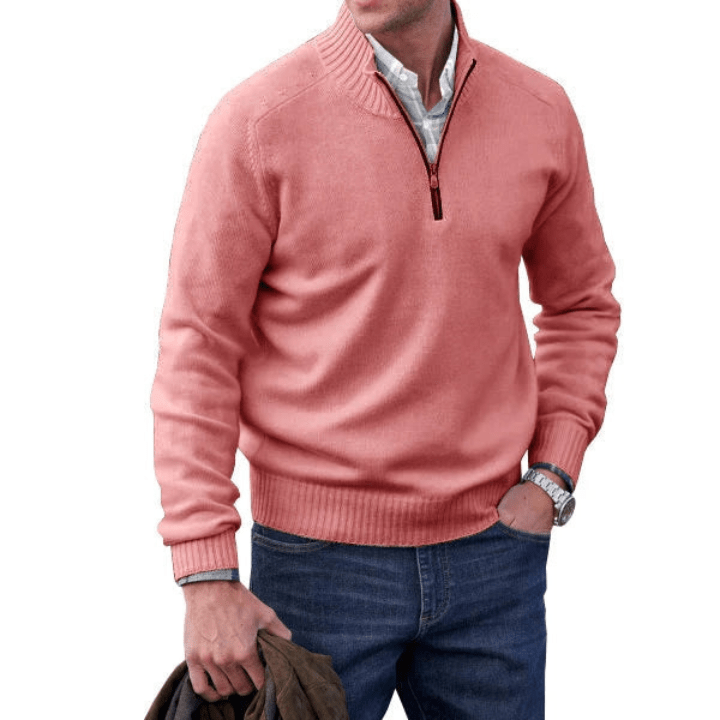 ZAVA | Men's Zip-Up Sweater
