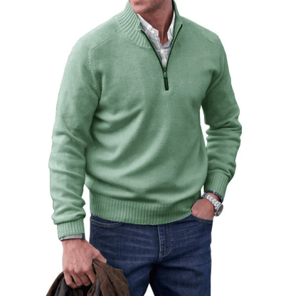 ZAVA | Men's Zip-Up Sweater