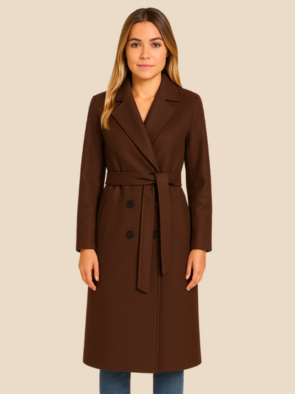 Rose | Women's Classic Double-Breasted Wool Coat