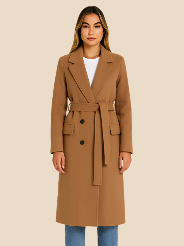 Rose | Women's Classic Double-Breasted Wool Coat
