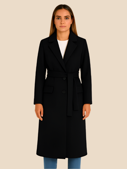 Rose | Women's Classic Double-Breasted Wool Coat