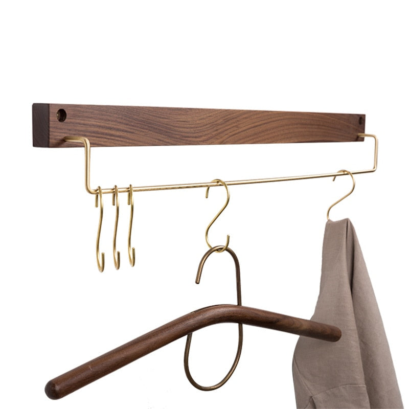 TowelCrest | Stylish Wooden Towel Rack, Contemporary Wall-Mounted Bathroom Organizer