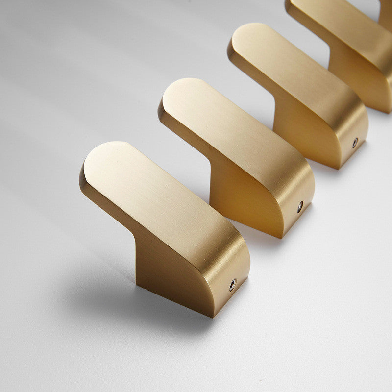 Goldure | Contemporary Gold-Plated Wall Hook - Stylish Hanger for Clothes, Towels, and Bathrobes