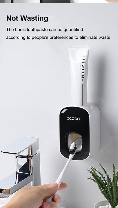 SmartSqueeze | Hands-Free Wall-Mounted Automatic Toothpaste Dispenser with Built-In Squeezer