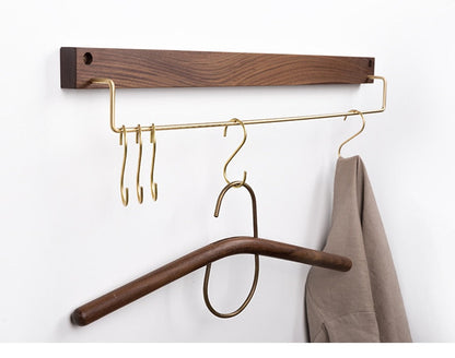 TowelCrest | Stylish Wooden Towel Rack, Contemporary Wall-Mounted Bathroom Organizer