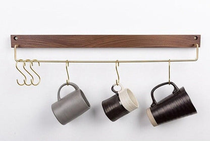 TowelCrest | Stylish Wooden Towel Rack, Contemporary Wall-Mounted Bathroom Organizer