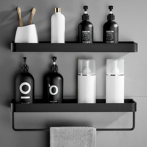 SleekShelf | Stylish Wall-Mounted Shower Organizer – No Drilling Required
