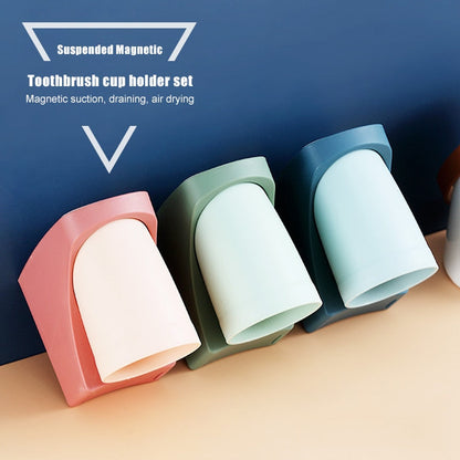CupGrip | Magnetic Wall Holder for Bathroom Cups, Toothbrushes, Toothpaste, Razors & Accessories