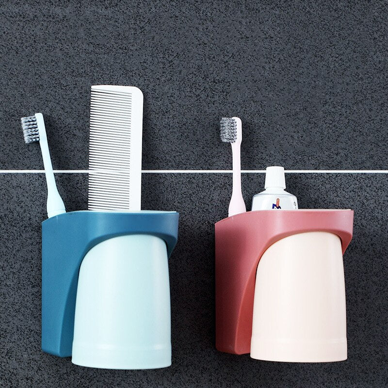 CupGrip | Magnetic Wall Holder for Bathroom Cups, Toothbrushes, Toothpaste, Razors & Accessories