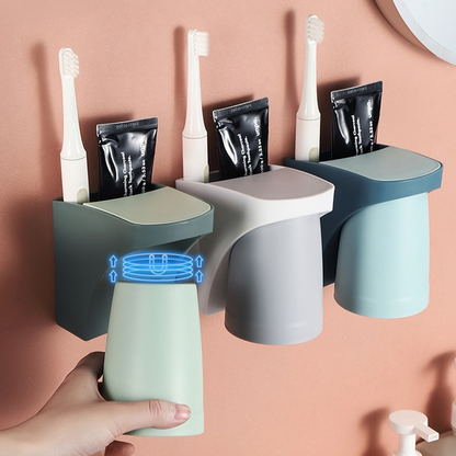 CupGrip | Magnetic Wall Holder for Bathroom Cups, Toothbrushes, Toothpaste, Razors & Accessories