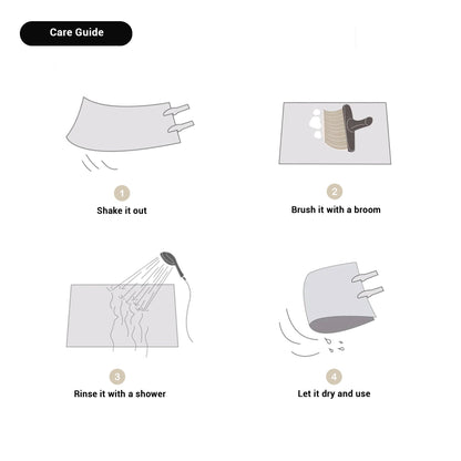 AbstractStep | Handmade Scandinavian Abstract Non-Slip Bath Mat - Chic Bathroom Rug