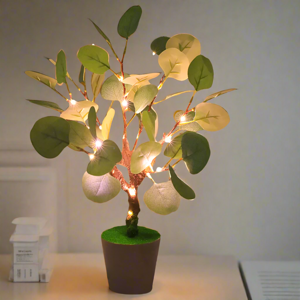 Adjustable Christmas Branch with Sparkling Night Light