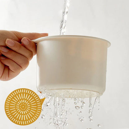 Dual-Function Hanging Sink Strainer with Easy Click Opening