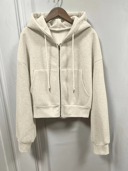 Sophie | Drawstring Zip-Up Hoodie