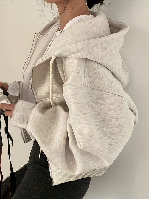 Sophie | Drawstring Zip-Up Hoodie