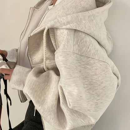 Sophie | Drawstring Zip-Up Hoodie